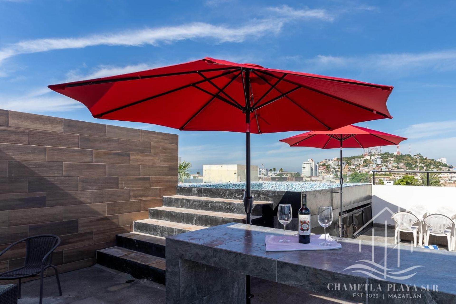New & Modern, 5 Star Area, Walk 2 Beach, Pool, Views, King Bed Mazatlan Exterior photo